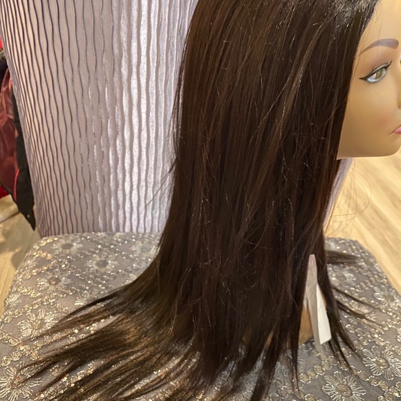 Dark brown straight wig - Picture 3 of 7